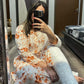 Fiza mulmul print Chikankari kurta