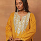 Kashmiri Woollen Tilla Pheran - Yellow