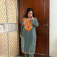 Kashmiri Woollen kurta set- Grey