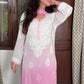 Saniya Viscose Kurta set with dupatta- Pink ombré
