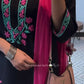 Yasmin modal chikankari kurta set- Black