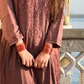 Hima Modal ombre Chikankari Kurta set- Brown