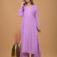 Rayon Chikankari Kurta Sharara - Purple
