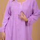Rayon Chikankari Kurta Sharara - Purple