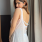 Khushi backless chikankari Kurti- Peach