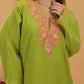 Kashmiri Woollen Tilla Pheran - Green