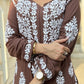 Rashmi Premium Modal kurta palazzo set- brown