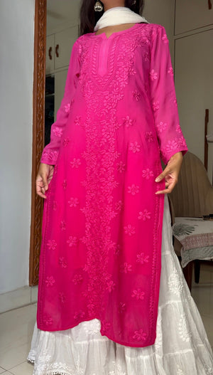 Rushali Rose Viscose georgette kurta