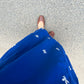 Tisha Cotton Chikankari Long Kurta- Blue
