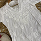 Ishita mulmul cotton short kurta - white