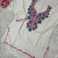 Ziya Kashmiri Short woollen kurti- White
