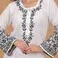 Cotton Chikankari Kurta Afgani Set- White