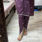 Modal Kurta & Dhoti pants Set- Purple