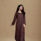 Aisha Premium Rayon kurta set with dupatta- brown