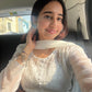 Gunjan georgette Chikankari Anarkali Kurta- White