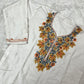 Ziya Kashmiri Short woollen kurti- White