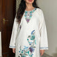 Tisha woollen kurta set- white