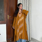 Shaili sozni Woollen Kashmiri Pheran- Mustard