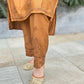 Chanderi Silk Pastel Kurta Set- Yellow