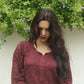 Zoya Rayon Tone Kurta Set- Brown