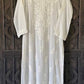 Divya Modal Chikankari Kurta- White