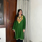 Zoha Kashmiri wool long kurta- green