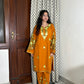 Tarini Kashmiri Woollen kurta set- Deep Orange