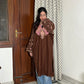 Jiya sozni Woollen Kashmiri Pheran- Brown