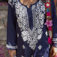 Gia Rayon Chikankari Kurta set- Blue