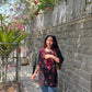 Fiza Short Rayon kurti- Black