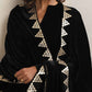 Velvet gota patti black dupatta