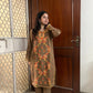 Kashmiri Woollen kurta set- Brown