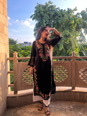 Zaisha Modal Chikankari kurti