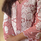 Rumaiza Muslin kurta suit set- Dust pink