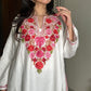 Trisha Aari Woollen Pheran- White