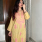 Siya Chikankari Cotton kurti- Beige