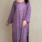 Aisha rayon Chikankari kurta palazzo set- purple