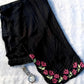 Yasmin modal chikankari kurta set- Black