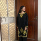 Kashmiri Woollen kurta set- Black