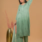 Rayon Chikankari Women's 3 PC Long Kurta Set - Green