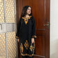 Kashmiri Woollen kurta set- Black