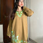 Kusum Kashmiri Short woollen Pheran - Beige