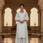 Kaira Mukaish Rayon kurta set White