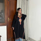 Sara Aari Woollen Pheran- Black