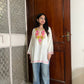 Trisha Kashmiri Short Cotton kurti- White