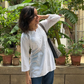 Rayon Short Kurti- White