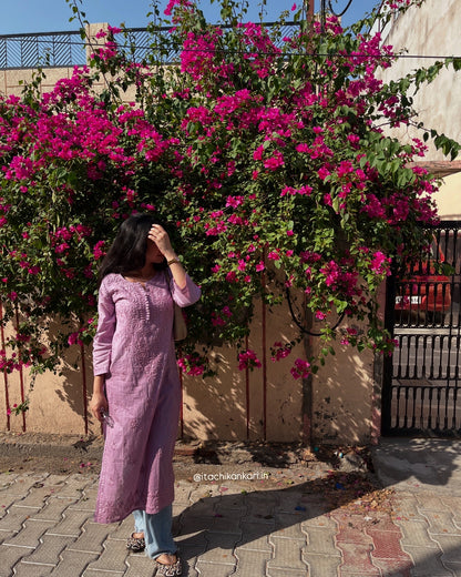 Riya Cotton Ombré long kurta