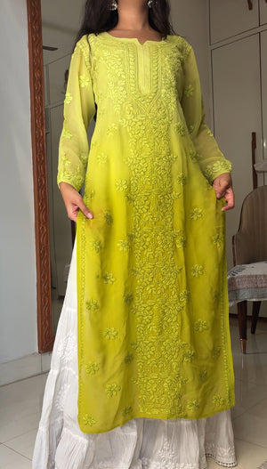 Rushali Rose Viscose georgette kurta
