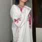 Zoya woollen kurta set- white