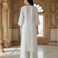 Kaira Mukaish Rayon kurta set White
